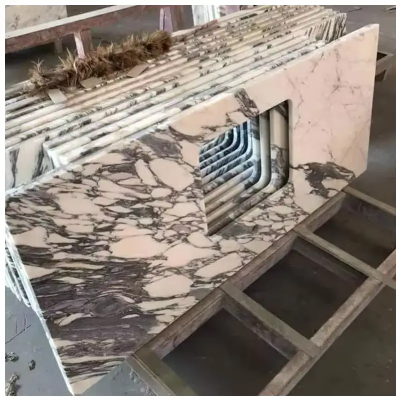Calacatta Viola Marble Single Sink Vanity Tops