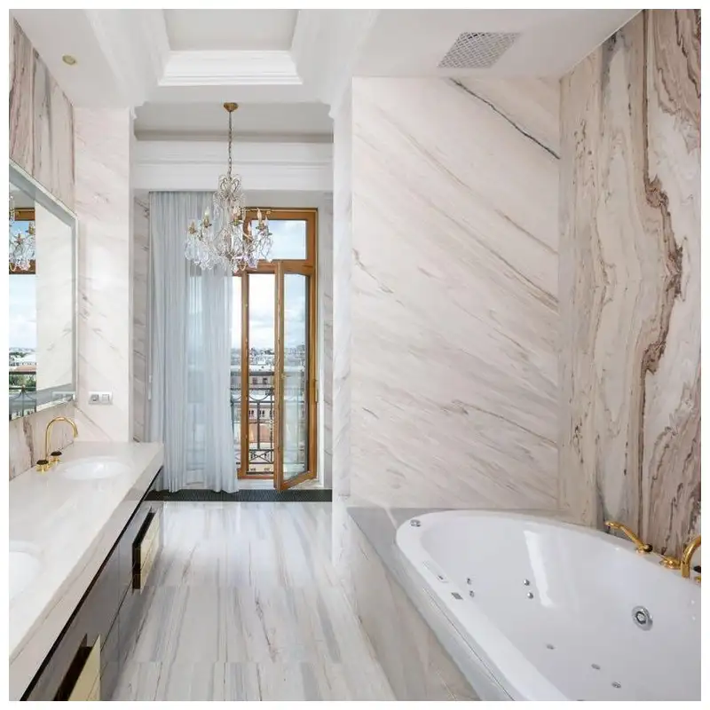 Palissandro Marble Tiles in Luxury Villas Bathroom Projects Palissandro Marble Tiles in Luxury Villas Bathroom Projects