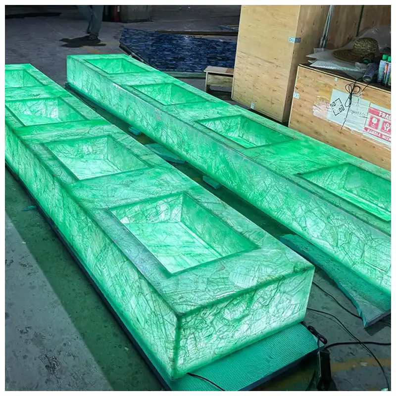 Green Crystal Fluorite Gemstone Sinks Green Crystal Fluorite Gemstone Sinks